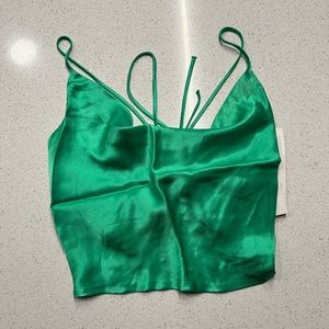 NWT Zara Satin Crop Top